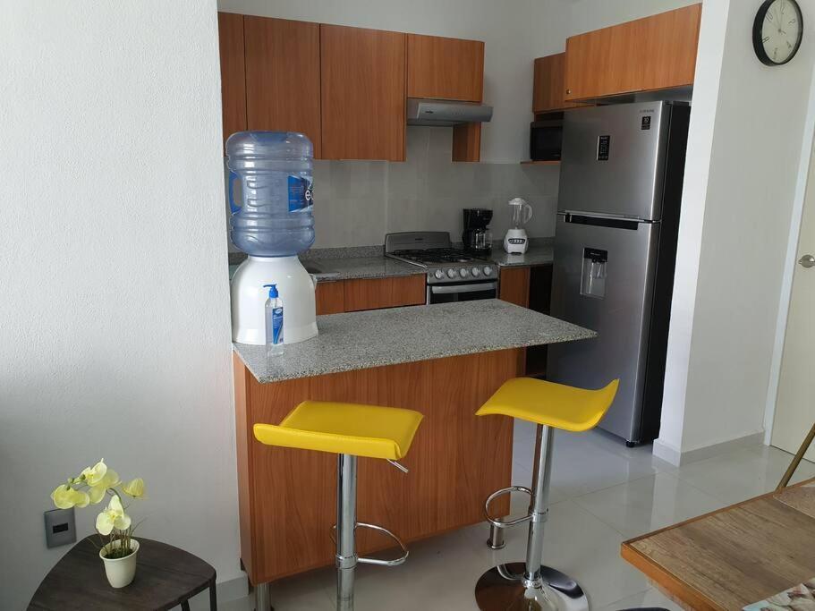 Departamento De Lujo En Manzanillo, Planta Baja Frente A La Alberca Apartman Kültér fotó