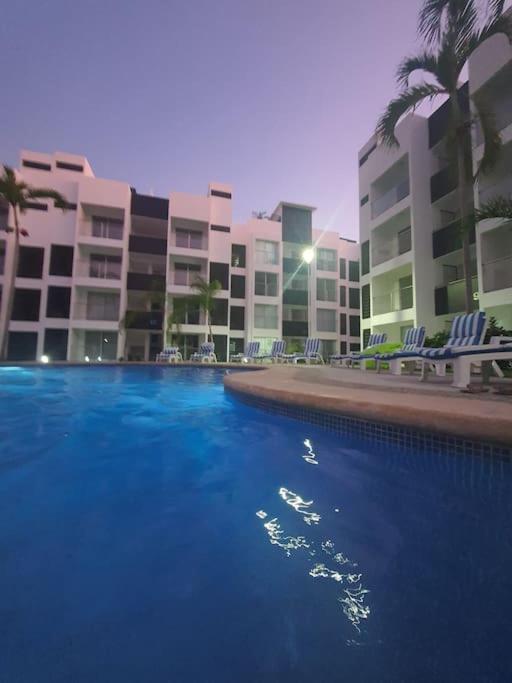 Departamento De Lujo En Manzanillo, Planta Baja Frente A La Alberca Apartman Kültér fotó